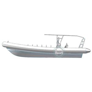 Rhib 860 Gommoni <span class=keywords><strong>Barca</strong></span> Da Pesca, Bote Inflable de Aluminio con Motor - Product Image 3