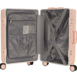 Aluminum Frame Trolley Case 20 Inch <b>Pc</b> Material 4 <b>Wheels</b> Carry On Suitcase With Combination Lock For Business Travel - Product Image 5