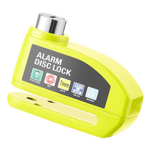 Cerradura de <span class=keywords><strong>alarma</strong></span> de motocicleta de aleación de acero New Era <span class=keywords><strong>para</strong></span> bicicleta eléctrica Scooter freno de disco impermeable rueda de alto decibelio <span class=keywords><strong>Control</strong></span> Manual - Product Image 5