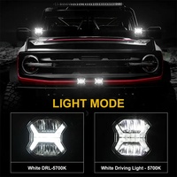 Feux de travail LED homologués E-Mark, 3 pouces, étanches IP67, 10-30V, faisceau combiné, pour 4x4, camion, SUV, VTT