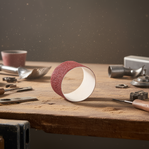 Manga de tela abrasiva de corindón de 10x20 mm, grano 180, para aplicaciones de lijado - Product Image 3