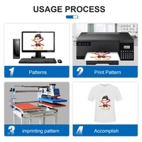 Kaus print Transfer Printer pneumatik Double Station mesin Press panas 2000W 220V