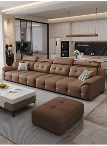 Toptan Modern siyah deri üç-kanepe seti daireler için çok fonksiyonlu tek oturma odası mobilya sandalyeler - Product Image 2