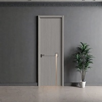 Porte économique pour hôtel, école, bureau, salle publique, moderne, sans peinture, insonorisée et moins chère, en cristal de carbone