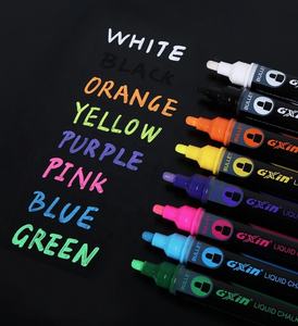 Stylo marqueur liquide à l'eau, effaceur à sec et humide, 18 couleurs, pour fenêtre, tissu, vous pouvez choisir, effaceur sec et humide, 18 mois, 400m - Product Image 3