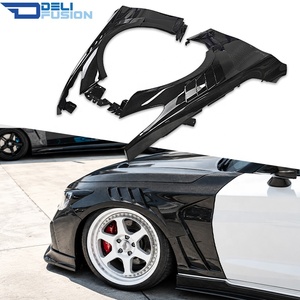 สำหรับ Infiniti Q50 Q50S V37 DLF ปี 2014-2020 ชุดแต่งคาร์บอนไฟเบอร์แบบ V สำหรับแผงบังโคลนหน้าพร้อมช่องระบายอากาศด้านบน - Product Image 1