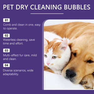 Shampooing Moussant <span class=keywords><strong>Sec</strong></span> Sans Eau <span class=keywords><strong>pour</strong></span> Animaux avec Brosse – Formule Douce Sans Rinçage <span class=keywords><strong>pour</strong></span> Chiens et Chats – Élimination des Odeurs et Soin du Pelage - Product Image 5