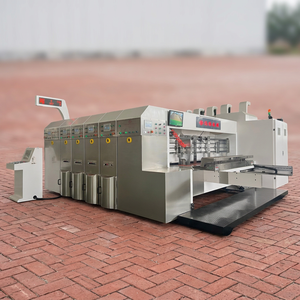 Nouvelles machines semi-automatiques de découpe rotative, d'impression et de conversion pour boîtes à pizza en carton ondulé, best-sellers - Product Image 1