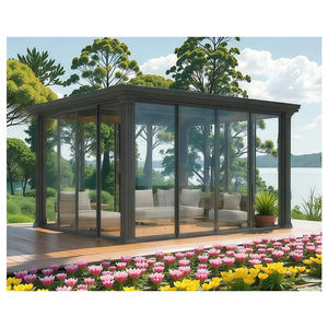 إطار أنيق من سبائك الألومنيوم والزجاج مقاوم للرياح ومقاوم للماء مساحة دافئة مستقلة للخارج - Product Image 5