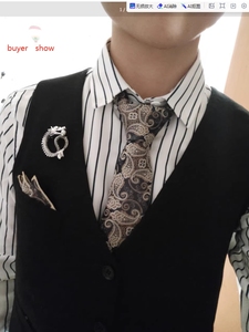 Anh Mô Hình Retro Người Đàn Ông Ăn Mặc Phù Hợp Với Ngực Túi Khăn Tay Hàn Quốc Phong Cách Hợp Thời Trang Polyester Túi Vuông Cho Phù Hợp Với Tie - Product Image 2