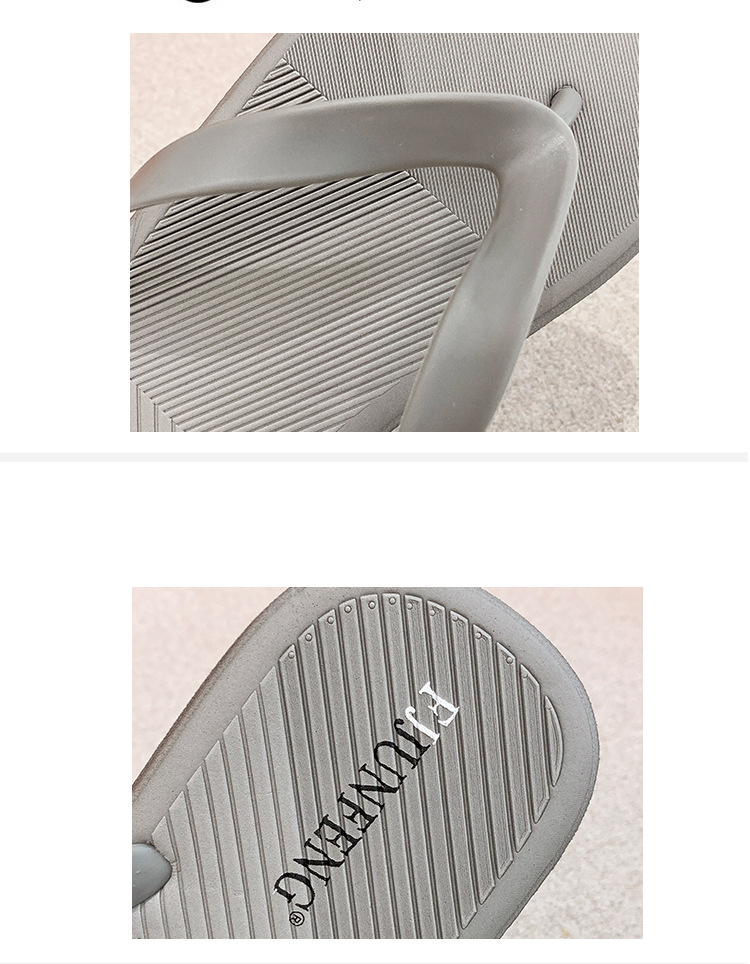Men's Non-slip Outdoor Beach Flip-flops Slipper Fashion Breathable PVC PE Filp Flops