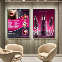 Boîte à lumière LED rétroéclairée ultra-mince pour publicité intérieure personnalisée A1/A2/A3/A4, affiches de beauté, dessin, boîte à lumière mince, panneau