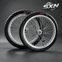 Roues Supermoto chromées argentées de 17 pouces pour vélo électrique haute performance Light Bee X LBX Talaria MX4 MX3 X3, pneu 70/90