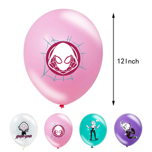 Décorations de fête d'anniversaire sur le thème de <span class=keywords><strong>Spider</strong></span>-<span class=keywords><strong>Man</strong></span> Gwen pour filles, bannière, décorations de gâteau, ballons, fournitures pour baby shower, jouets pour enfants - Product Image 3