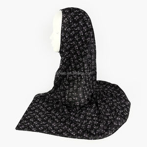 Excellente qualité femmes doux plaine mousse crêpe Hijab luxe Premium Jersey imprimé châle écharpe en gros <span class=keywords><strong>Voile</strong></span> matériel - Product Image 5