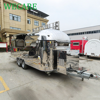 WECARE Remorque Food Truck sur mesure pour desserts, gelato, café, pizza, tacos, cuisine mobile, snack, fast-food, entièrement équipée