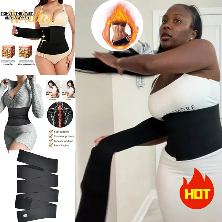 Fasciatura avvolgere pancia Trimmer cintura vita Trainer Body Shapewear pancia piatta dimagrante dopo il parto guaina corsetto vita Trainer Shaper