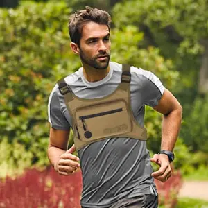 BSCI โรงงานที่กําหนดเองปรับไหล่แพ็คเดินเครื่องส่งรับวิทยุสายรัดโทรศัพท์ซองหน้าอก Rig เสื้อกั๊กยุทธวิธี - Product Image 1