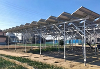 Structure de montage en aluminium résistante à la corrosion pour système solaire au sol, pour la construction de fermes solaires, charge de neige 1,4 KN/m²
