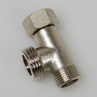 3-Wege USA WC Tee Adapter 9/16 \ "Messing Körper Wasser versorgung Anschluss Bad Wasserhahn Zubehör für Hotels Nordamerika nisches Wasser
