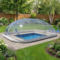 Dôme gonflable transparent d'air de tente de couverture de piscine claire extérieure pour la piscine