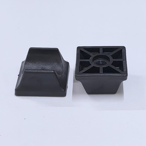 Patins de protection pour pieds de chaise, tube rond de 25 mm, antidérapants, en plastique noir, pour meubles - Product Image 2