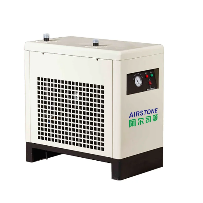 Airstone चुप 10HP पेंच हवा कंप्रेसर ड्रायर ड्रायर प्रणाली के साथ संपीड़ित हवा ड्रायर प्रशीतित हवा कंप्रेसर