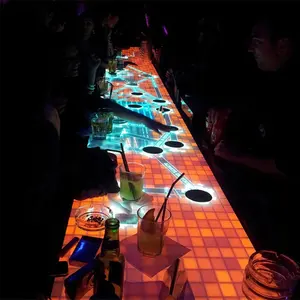 Chariot Interactive multi touch lcd table for night club, pub, hotel