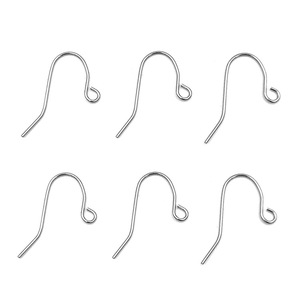 Crochets d'oreille en forme de U en acier inoxydable pour la fabrication de boucles d'oreilles, accessoires de bijouterie unisexes, accessoires de bricolage, design simple H1117 - Product Image 1