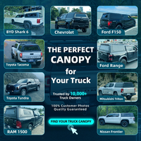 Heavy Duty Aluminum Hardtop Canopy for RAM 1500 2500 Pickup Smart Cap Camper Shell Truck Bed Topper