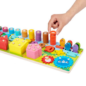 Juguete Sensorial de Pesca Multifuncional al por Mayor, Bloques de Clasificación, Juego Educativo de Matemáticas, Formas Geométricas, Juguete de Madera para Bebés - Product Image 2