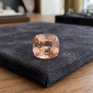 Topacio imperial rosa natural de corte cojín excelente de 9.13 CT, impecable, 11.4x10.6x8.5mm, procedente de la mina de Katlang, Pakistán. - Product Image 3