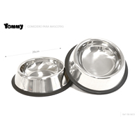 Tazón Ecológico de Madera para Perro de 15 cm para Viajes al Aire Libre y Uso en Interiores, Modelo YM0650, Disponible en Tamaños Pequeño y XL, Capacidad de 1L