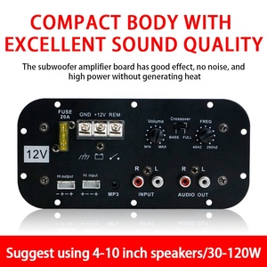 <span class=keywords><strong>Amplificador</strong></span> de Potencia de Audio para Auto Zhengying Home de <span class=keywords><strong>100W</strong></span> HiFi Estéreo con Bajos, Mini <span class=keywords><strong>Amplificador</strong></span> de Metal de 12V - Product Image 5