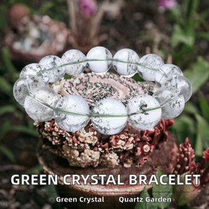 กำไลข้อมือแฟชั่น DS B015 คริสตัลสีเขียวธรรมชาติขัดเงา คุณภาพสูง ควอตซ์การ์เด้น สำหรับเป็นของขวัญ ขายส่ง - Product Image 2