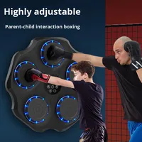 Machine de boxe intelligente murale pour entraînement de fitness à domicile, cible de frappe et de réaction pour enfants et adultes / LED