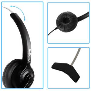 Casque d'écoute avec microphone pour téléphones de bureau AVAYA 2400 4600 Série <span class=keywords><strong>Aastra</strong></span>, Ascom,Nortel, alcatel téléphones, etc - Product Image 3