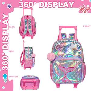<span class=keywords><strong>Zaino</strong></span> a sirena per ragazze <span class=keywords><strong>zaino</strong></span> per bambini con ruote per <span class=keywords><strong>zaino</strong></span> con ruote per ragazze dell'<span class=keywords><strong>asilo</strong></span> elementare - Product Image 2