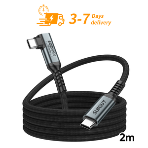 Free Sample SUNGUY 100W 2m <b>USB</b> C Fast <b>Charging</b> <b>Cable</b> Aluminum <b>USB</b> C Data <b>Cable</b> <b>cable</b> de carga for Phones and Laptops - Product Image 1