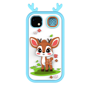 โทรศัพท์มือถือสมาร์ทโฟนดีไซน์สำหรับเด็กอายุ3-10ขวบ, โทรศัพท์มือถือเด็กวัยหัดเดินรุ่นปุ่มเพื่อการเรียนรู้โทรศัพท์ของเล่นพร้อมกล้องคู่ - Product Image 3