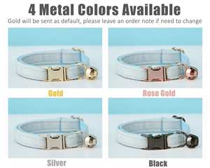 Collar y Correa Personalizados Lightblue Veet para Gatos y Perros Pequeños con Lazo, Placa Grabada Gratuita con Nombre para Gatitos y Cachorros, Campana Dorada, Regalo de Cumpleaños para Mascotas - Product Image 6