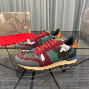 Zapatos de Cuero Genuino de Diseño de Lujo, Zapatos Deportivos Modernos para Hombre, Zapatillas de Moda con Suela Gruesa, Zapatos Casuales para Correr - Product Image 1