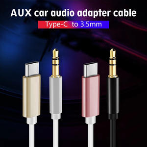 Adaptador de conector auxiliar de Audio tipo <span class=keywords><strong>C</strong></span> a 3,5mm, cable auxiliar <span class=keywords><strong>USB</strong></span> <span class=keywords><strong>C</strong></span> para coche, auriculares, altavoz, Cable auxiliar, adaptador de conector para auriculares - Product Image 2