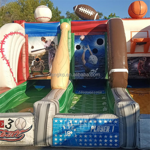 Set di <span class=keywords><strong>Giochi</strong></span> Gonfiabili per Gruppi da Carnevale, Stand 4 in 1 con <span class=keywords><strong>Giochi</strong></span> Gonfiabili da Fiera - Product Image 1