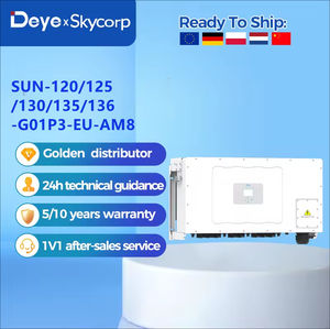 Onduleur triphasé Deye 136 kW SUN-136K-G01P3-EU-AM8 pour raccordement au réseau - Product Image 1