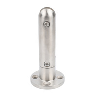 Supports de fixation au sol HL modernes en acier inoxydable pour clôtures de piscine, balcons, escaliers, hôpitaux, hôtels, centres commerciaux, villas, appartements - Résistants à la rouille