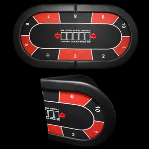 Grosir disesuaikan desain profesional meja poker/lipat meja poker/meja poker acara