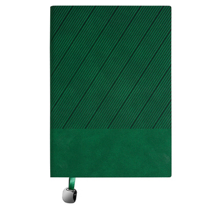 Journal personnalisé de fantaisie de bureau d'affaires laitier Cahier de gros quotidien à couverture souple au design cuir - Product Image 1