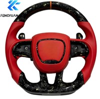 Volant de voiture en fibre de carbone Muscle avec LED pour Dodge Durango Charger Challenger SRT 2011 2013 2014 2019 2021 2022 2023