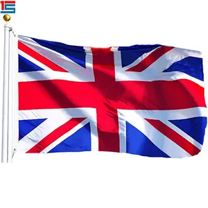 Tela de poliéster con estampado personalizado, bandera nacional de todos los países del Reino Unido